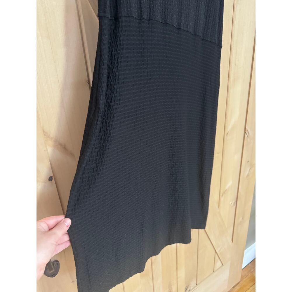 Habitat | Sleeveless Black Waffle Jersey Tank Dress | Size XL - Picture 4 of 11